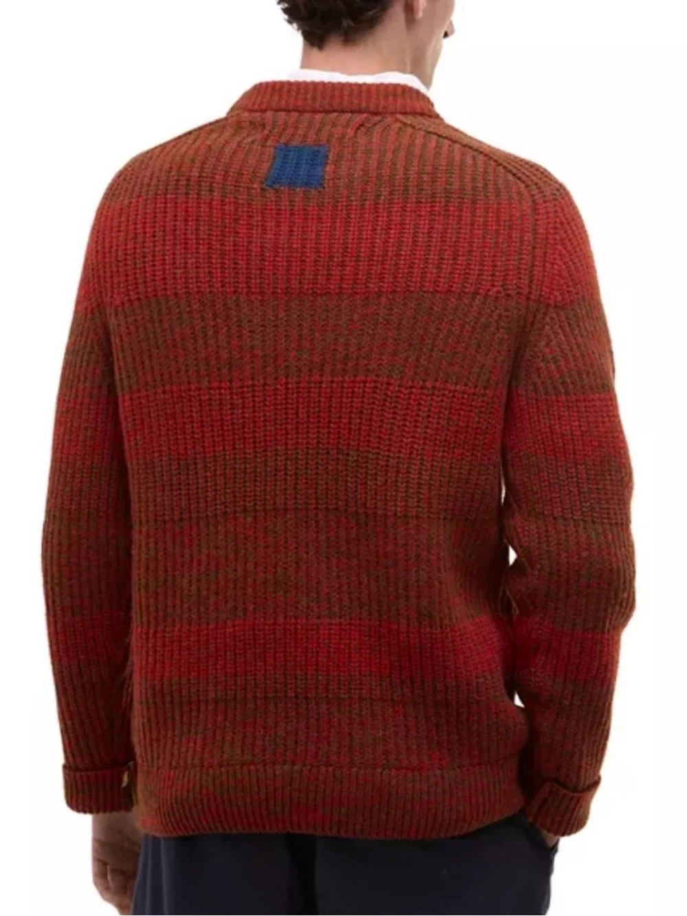 Paul Smith Loves Barbour Saddle Crewneck Sweater - Rosette Red Sz M NWT